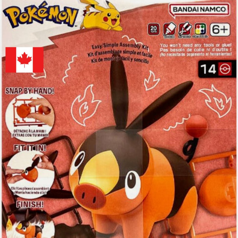 Pokemon Tepig Bandai Quick Model Kit